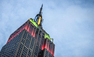 Iluminación nocturna del Empire State